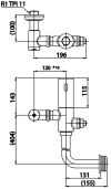 CT4806DCNL ฟลัชวาล์วสุขภัณฑ์อัตโนมัติ BI (แบตเตอรี่)