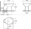 TF-3100/SC39-WT-0 สุขภัณฑ์ แบบนั่งราบ ราดน้ำ รุ่น PAIL FLUSH 