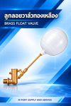 ลูกลอยถังเก็บน้ำ WAVE รุ่น FV-1/2 ขนาด 1/2 นิ้ว สีขาว