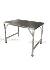 โต๊ะพับสแตนเลส ขาสวิง **หนา 1.2 มิล
