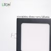 LED ดาวน์ไลท์พาแนล สีขาว รุ่น DLUX ฝังฝ้าทรงเหลี่ยมสีดำ