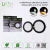 LED Downlight Panel มีขอบ สีดำ รุ่น DLUX หน้ากลม Daylight (แสงขาว) และ Warmwhite (แสงส้ม)