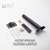 ชุดโคมถนนโซล่า LED SMD รุ่น THUNDER พร้อมขาจับโคม 400วัตต์ สีดำ แสงขาว (DAYLIGHT)