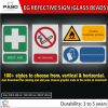 EG Refective Safety Sign (Glass Beads)