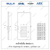 Sliding Door Stainless Steel with Bottom Louver