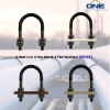 U-Bolt c/w 4 Hex Nut & 4 Flat Washers [SS316]