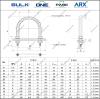 U-Bolt c/w 4 Hex Nut & 4 Flat Washers [SS316]