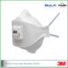 3M Aura 9322A+ ป้องกันฝุ่น ละออง ฟูมโลหะ แบบพับได้ พร้อมวาล์วระบายอากาศ, FFP2