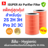 13 ไส้กรองเครื่องฟอกอากาศ iSUPER HEPA RFID สำหรับ Xiaomi สีส้ม แพ็คคู่