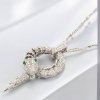 Diamond Snake Necklace