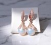 ต่างหูมุก southsea ออสเตรเรียตัวเรือน Rosegold