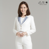 EPO เสื้อเบลเซอร์ครอป ขาว-คราม