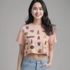 เสื้อครอป Oversized นครพนม Soft Power - ญ สีพีช