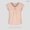 เสื้อคอจีบผ้าฝ้ายทอมือ เปลือกไม้