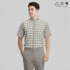 EPO เสื้อเชิ้ตแขนสั้น คอจีน ช เทา