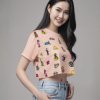 เสื้อครอป Oversized นครพนม Soft Power - ญ สีพีช