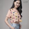 เสื้อครอป Oversized นครพนม Soft Power - ญ สีพีช