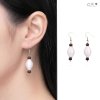 ต่างหู กระสวยฝ้ายย้อมสีธรรมชาติ C