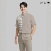 EPO เสื้อเชิ้ตแขนสั้น คอปก ช เทา-ขาว