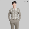 EPO เสื้อเชิ้ตแขนยาว คอจีน ช เทา