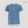 เสื้อยืดมัดย้อมสีธรรมชาติ ครามลายเชือก