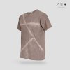 เสื้อยืดมัดย้อมสีธรรมชาติ ลายเรขาคณิต