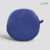 กระเป๋าใส่เหรียญผ้าทอมือ ทรงกลม - คราม A