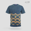เสื้อยืดมัดย้อมสีธรรมชาติ ลายเกล็ดปลา เปลือกไม้