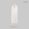 ผ้าพันคอฝ้ายทอมือ สีขาวธรรมชาติ