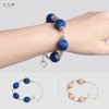 สร้อยข้อมือระย้า ลูกปัดฝ้ายย้อมสีธรรมชาติ B