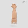 ผ้าพันคอฝ้ายทอมือย้อมสีธรรมชาติ 009 สีล้วน-03