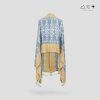 ผ้าคลุมไหล่มัดหมี่ย้อมคราม/ สีธรรมชาติ 003