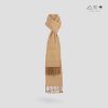 ผ้าพันคอฝ้ายทอมือย้อมสีธรรมชาติ 007 สีล้วน-02