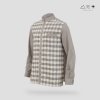 EPO เสื้อเชิ้ตแขนยาว คอจีน ช เทา