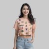 เสื้อครอป Oversized นครพนม Soft Power - ญ สีพีช