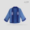 เสื้อคลุมกิโมโนผ้าคราม-สั้น ลายลูกฟูก