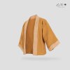 เสื้อคลุมกิโมโนฝ้ายเข็นมือ-สั้น สีธรรมชาติ