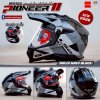 หมวกกันน็อคเต็มใบทัวร์ริ่ง LS2 MX702 PIONEER ll Gloss Grey Black