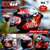 หมวกกันน็อกครึ่งใบ NHK S1 GP ลาย Mural Black/Red Gloss