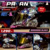 หมวกกันน็อกเต็มใบ ID SPARTAN ลาย GFY-2 ดำเงา