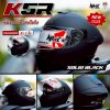 หมวกกันน็อกเต็มใบ NHK K5R ลาย Solid Black Matt