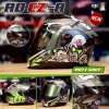หมวกกันน็อกเต็มใบ RD CZR ลาย Bio 19 เทาด้านสี