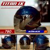 หมวกกันน็อกครึ่งใบ INDEX TITAN IX สีน้ำเงินเงา