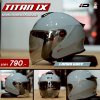 หมวกกันน็อกครึ่งใบ INDEX TITAN IX สีเทาแลมโบ