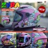 หมวกกันน็อกเต็มใบ INDEX ZYRA JR ลาย2 Fire&Snow สีชมพู