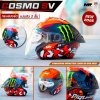 หมวกกันน็อกครึ่งใบ MT Cosmo SV ลาย PIQUERAS MONSTER LOGO GLOSS RED