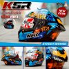 หมวกกันน็อกเต็มใบ NHK K5R ลาย Street Orange Grossy
