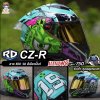 หมวกกันน็อกเต็มใบ RD CZR ลาย Bio 19 เขียวมิ้นท์