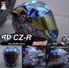 หมวกกันน็อกเต็มใบ RD CZR ลาย ช้างศึก ดำเงา