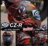 หมวกกันน็อกเต็มใบ RD CZR ลาย VETALA ดำกึ่งเงากึ่งด้าน